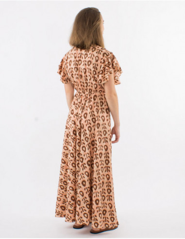 Robe longue inspiration batik africain