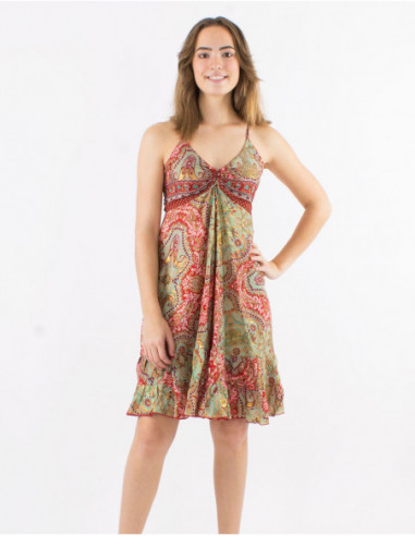 Gold cashmere short dress