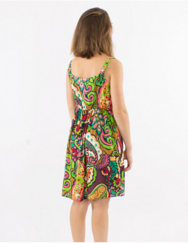 Robe multicolore style 70's