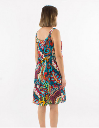 Robe multicolore style 70's