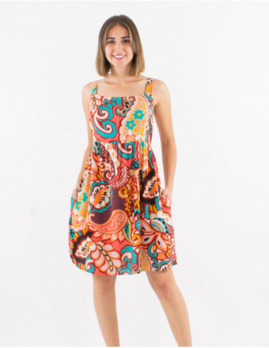 Robe multicolore style 70's