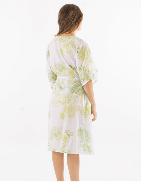 Golden pastel poncho beach dress