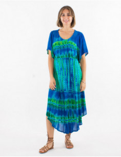 Hippie short sleeve beach dress 2