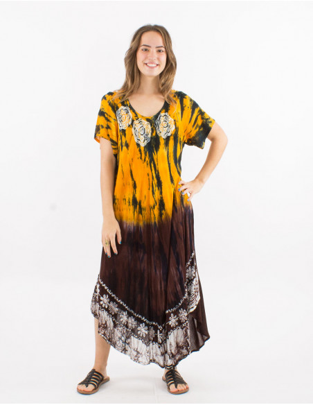 Tie and Dye summer long dress