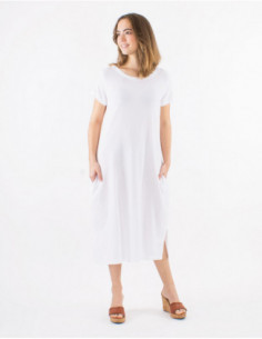 Straight long dress 100% cotton 2