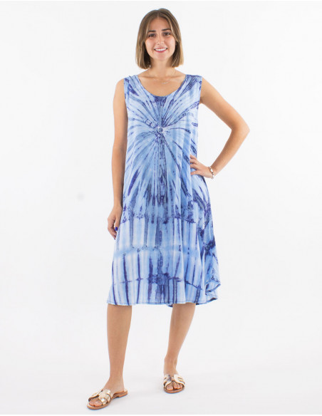 Robe de plage boho Tie and Dye
