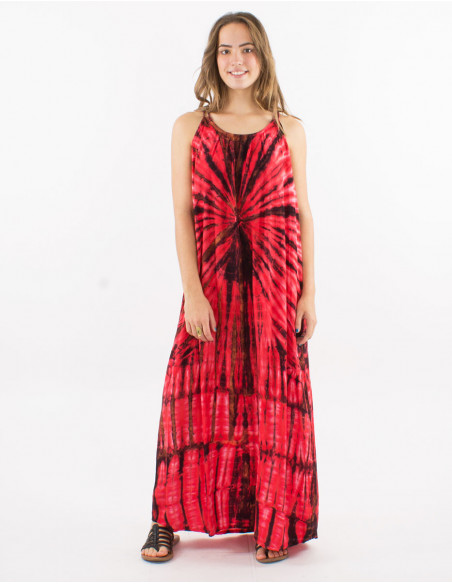 Tie and Dye large boho beach dress