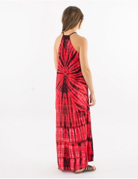 Robe de plage large boho Tie and Dye