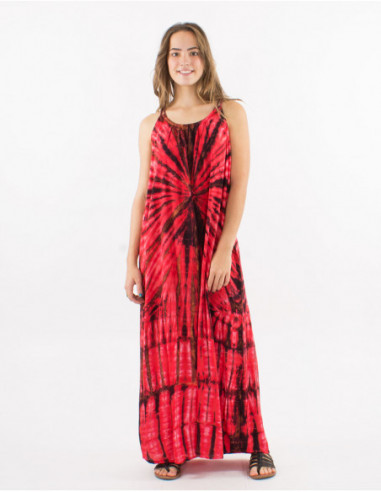 Robe de plage large boho Tie and Dye