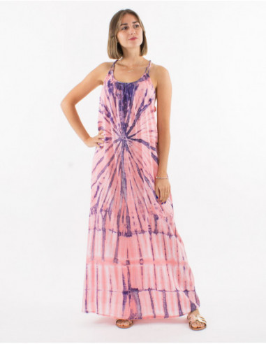 Robe de plage large boho Tie and Dye