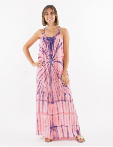 Robe de plage large boho Tie and Dye