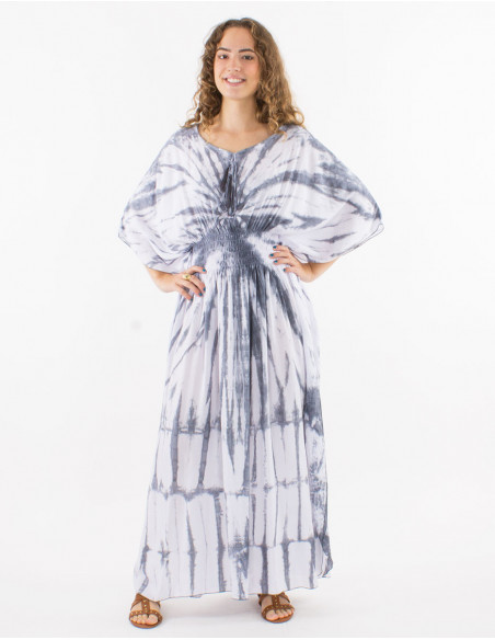 Robe longue de plage Tie and Dye