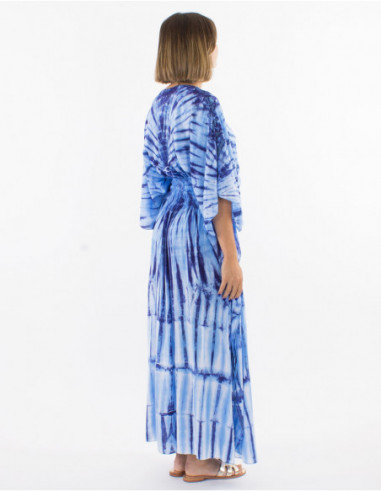 Tie and Dye long beach dress