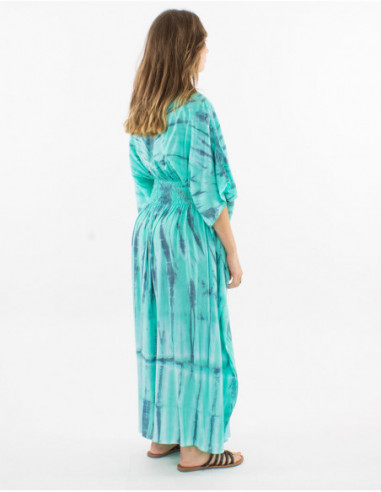 Tie and Dye long beach dress