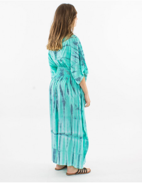 Tie and Dye long beach dress