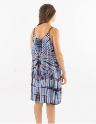 Two-tone Tie and Dye summer dress