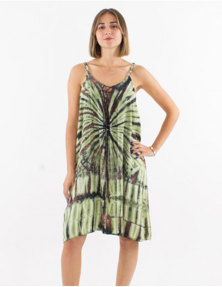 Robe d'été Tie and Dye bicolore