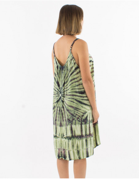 Two-tone Tie and Dye summer dress