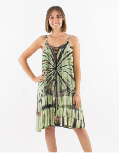 Robe d'été Tie and Dye bicolore