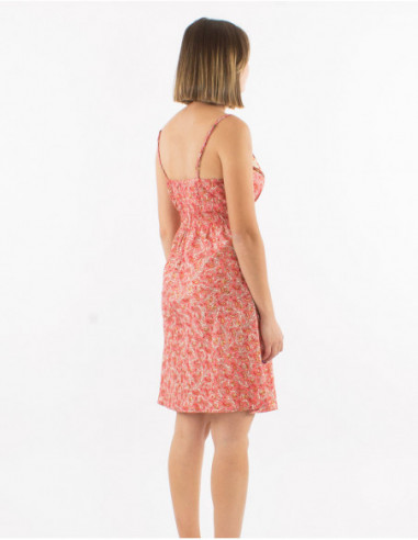 Summer dress golden cashmere straps