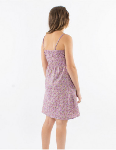 Summer dress golden cashmere straps