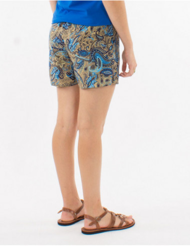 Summer short golden cashmere pattern