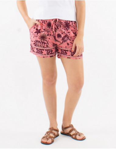 Women’s shorts gold pattern