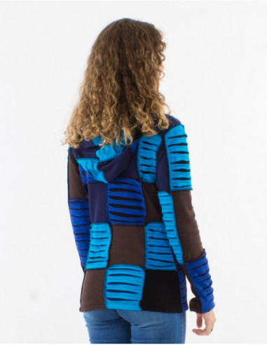 Cool baba patchwork hooded jacket