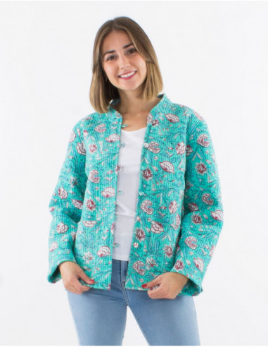 Reversible bohemian quilted jacket