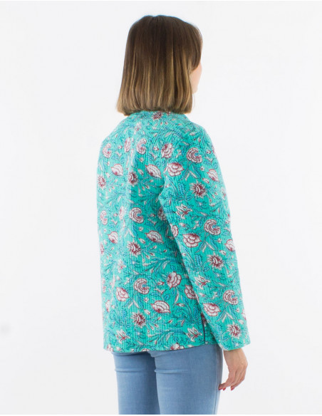 Reversible bohemian quilted jacket