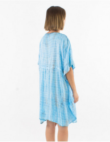 Tunique de plage oversize Tie and Dye