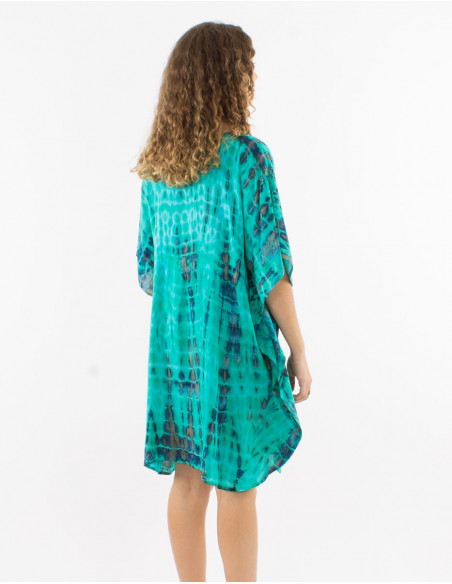 Tunique de plage oversize Tie and Dye