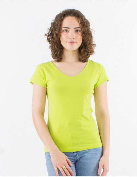 Basic plain short sleeve t-shirt