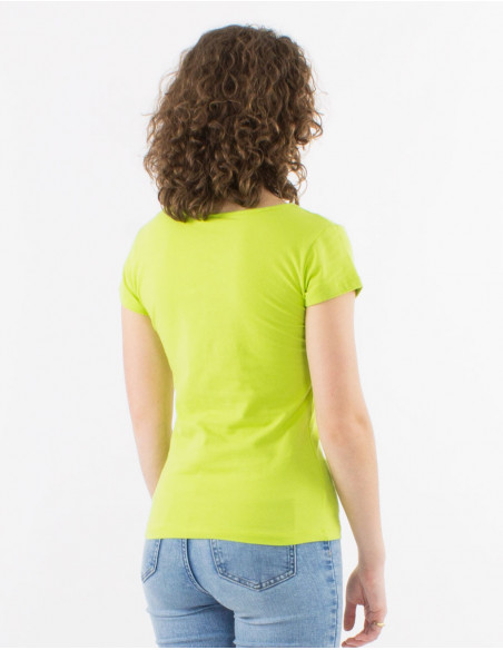 Basic plain short sleeve t-shirt