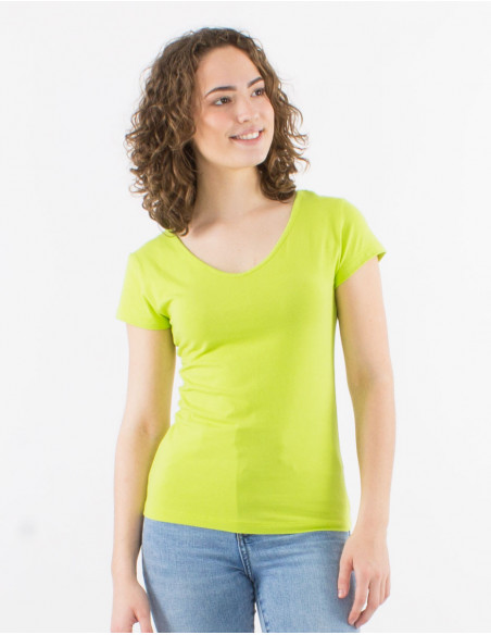 Basic plain short sleeve t-shirt