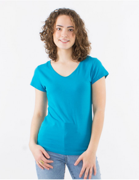 Basic plain short sleeve t-shirt