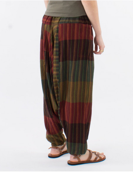 Baba cool plaid sarouel pants