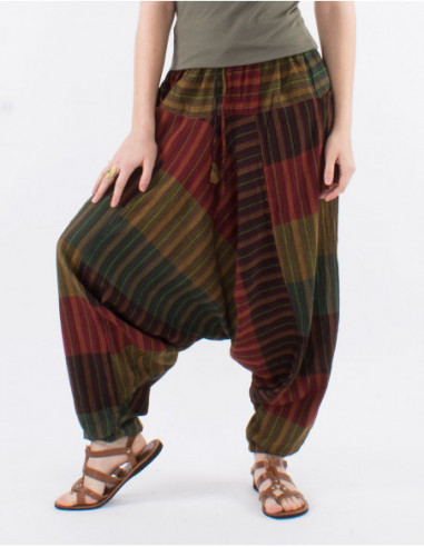 Baba cool plaid sarouel pants
