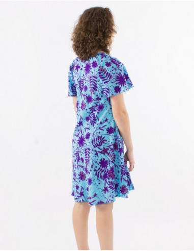 Robe évasée bohème fleurie colorée