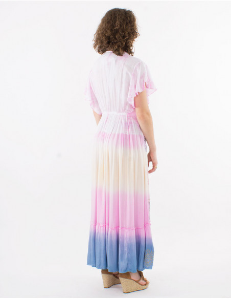 Viscose Tie Dye Maori Beach Dress
