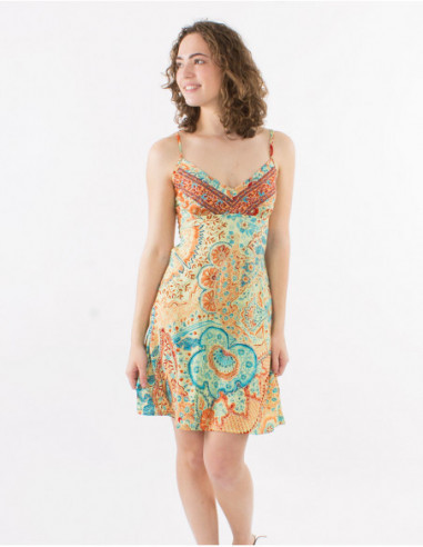 Summer dress original silver thread