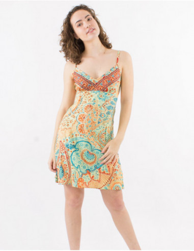 Robe d'été originale fils argentés