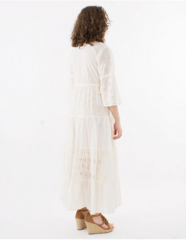 Long dress english style embroidery