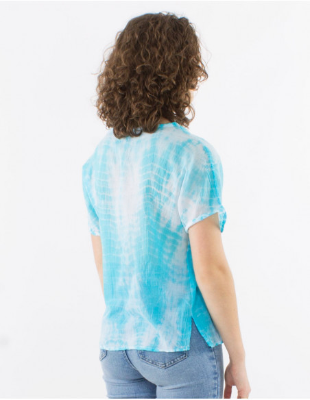 Summer Tie and Dye Cotton T-shirt