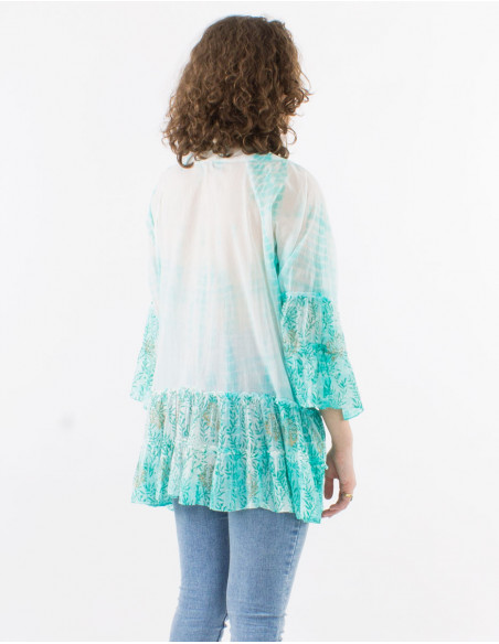Original Tie Dye Tunic with Beads