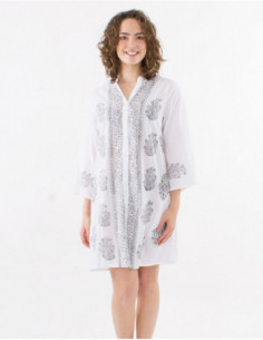 Tunic with ethnic golden arabesques 2