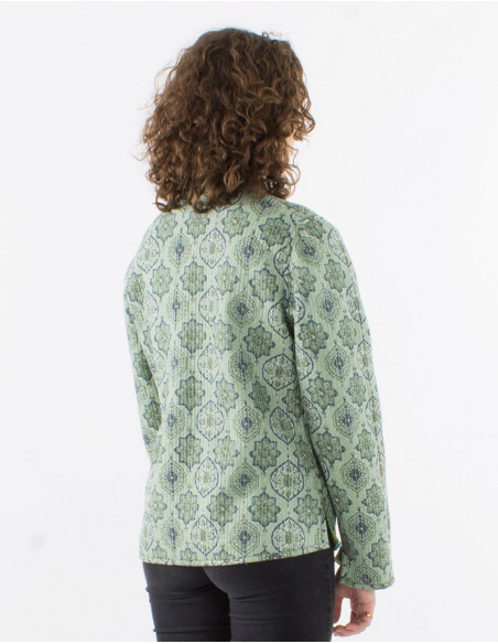 Reversible bohemian quilted jacket