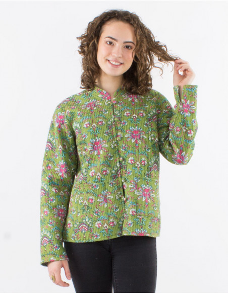 Veste matelassée bohème réversible
