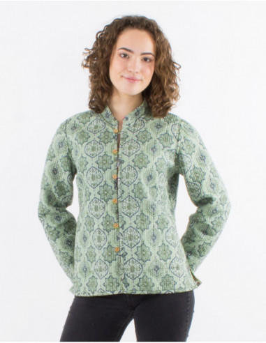 Veste matelassée bohème réversible