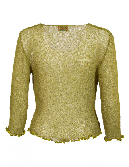 Knitted lady polyester jacket